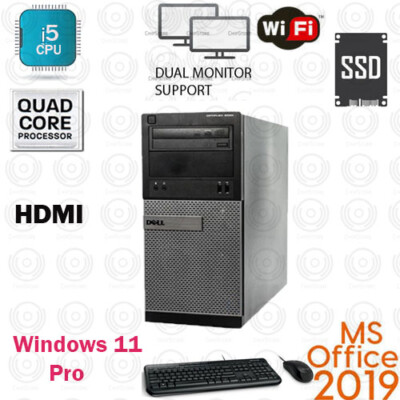 WINDOWS 11 PC Dell Core i5 3.20GHz Desktop Computer PC HDMI DP VGA WiFi Office21