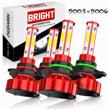 4x Combo Led Front Headlight Bulbs Kit For Honda Accord 1997-2007 High Low Beam