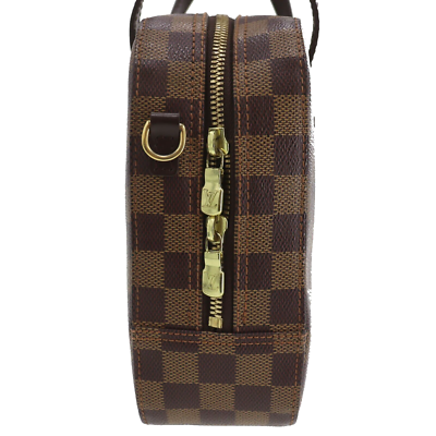 Louis Vuitton Spontini Shoulder Bag Brown Canvas Damier Ebene for