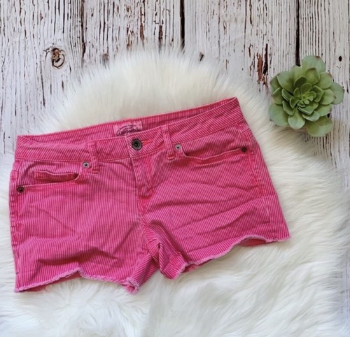 Y2K Retro Punk Pinstripe Hot Pink Denim 