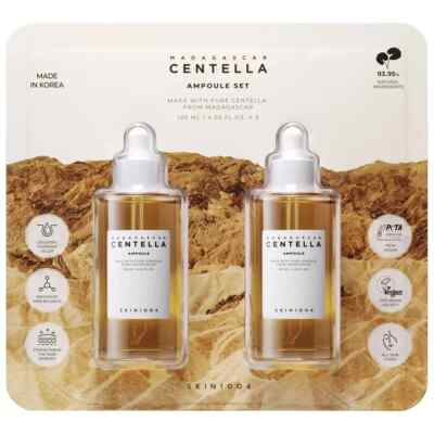 SKIN1004 MADAGASCAR CENTELLA AMPOULE set 120ml 4.05 fl oz 2-Pack!