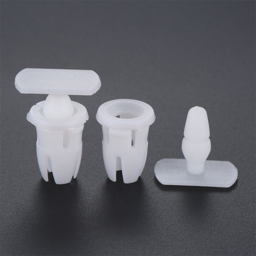 10pcs Auto Fastener Door Sill Repair Trim Clips For Mercedes/Benz White Plastic - Afbeelding 8 van 13