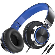 C8 Headphones Wired On-Ear Headphones with Microphone and Volume Control Fold...