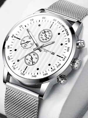 Men's Three-eyed Digital Quartz Watch