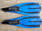 MARES PLANA AVANTI TRE FULL FOOT DIVING SNORKELING FINS -  SMALL 3.5-4.5 BLUE — photo 2