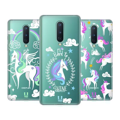 HEAD CASE DESIGNS COLOURFUL UNICORNS SOFT GEL CASE FOR GOOGLE ONEPLUS PHONES