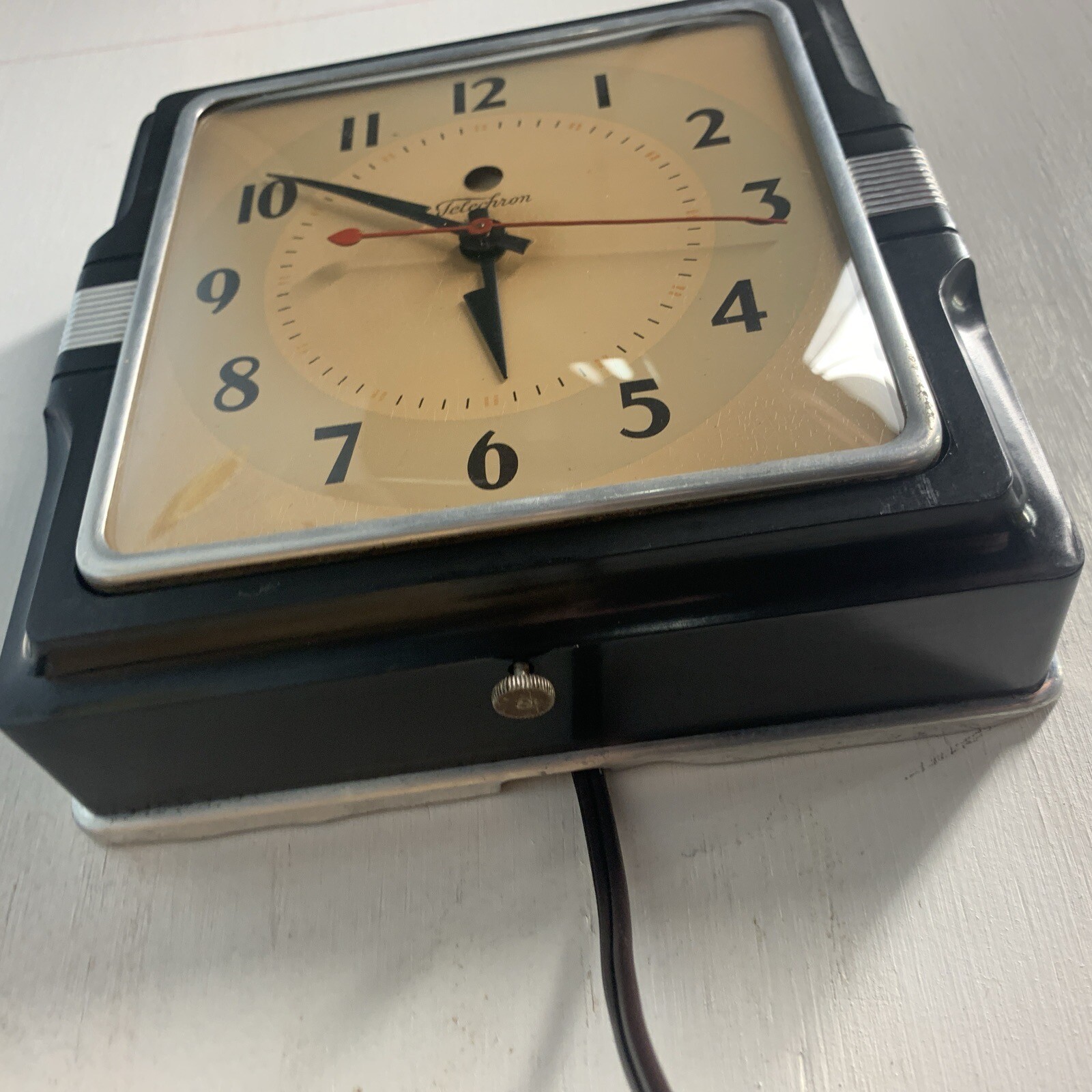PreWar 1940s Telechron Kitchen clock model 2H11 “The Café” Working