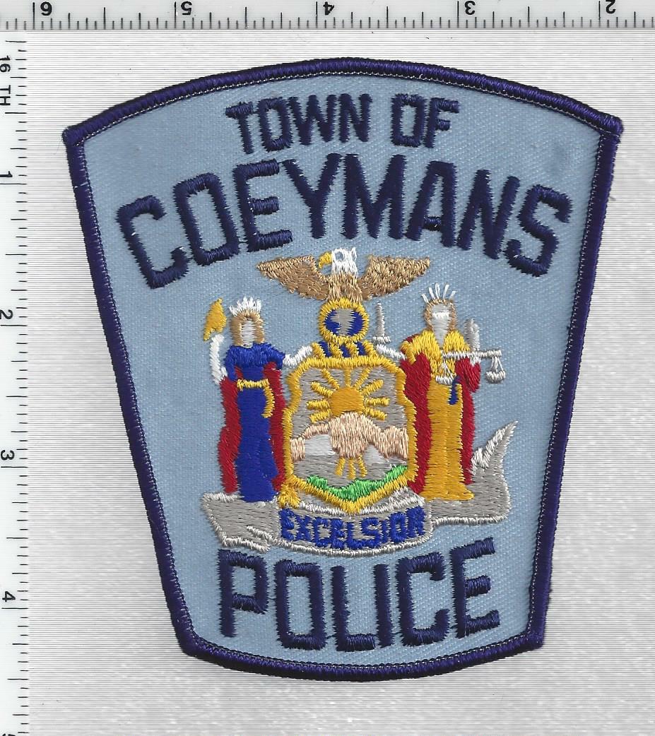 Town of Coeymans Police (New York) 1st Issue Shoulder Patch eBay