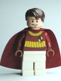 Lego HP109 Oliver Wood Quidditch Uniform Minifigure From Harry Potter Set 4737