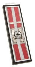 Relco Mens Red Made in England 1/2 Inch Braces