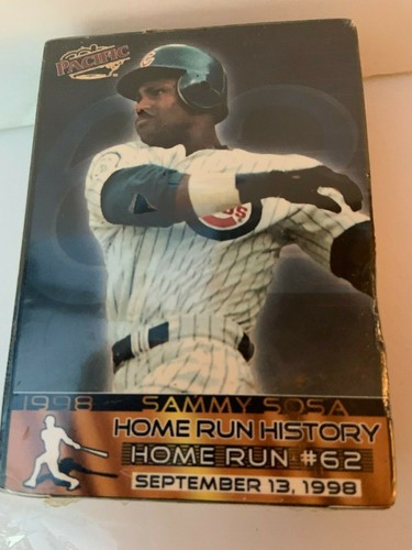 1998 MARK MCGWIRE SAMMY SOSA PACIFIC HOME RUN STORIA BASEBALL CARTE COLLEZIONABILI - Foto 4 di 4