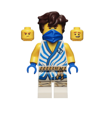 Lego Jay 71732 White Tunic with Blue Trim and Stripes Legacy