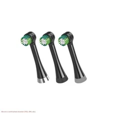 Waterpik Powered Toothbrush Head Black - 3ct