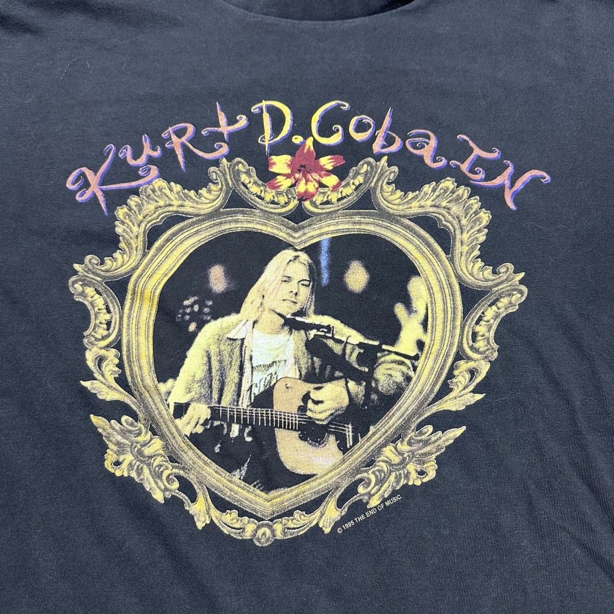 Vintage Nirvana T-Shirt Mens Large Kurt Cobain The Sun Is Vintage Nirvana T-Shirt Mens Large Kurt Cobain The Sun Is