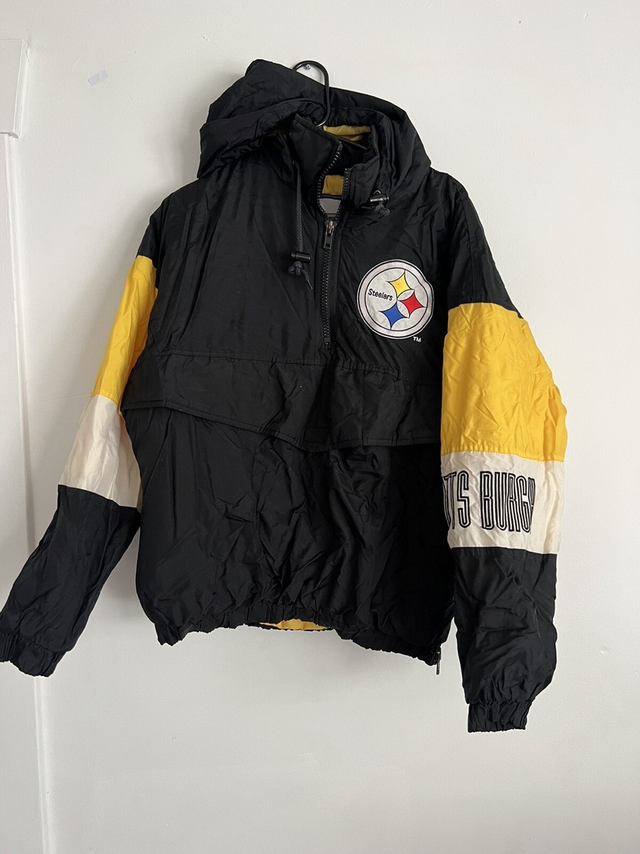 VTG Pittsburgh Steelers Competitor NFL Game Day Mens Jacket Medium