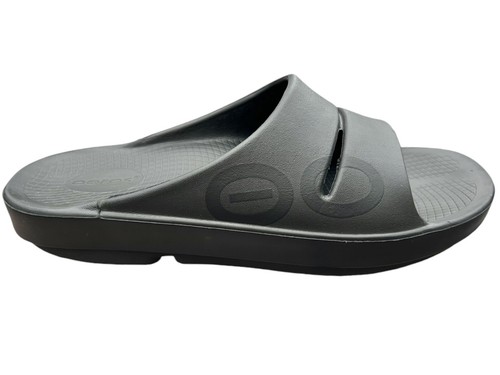 OOFOS OOahh Slide Sandal US Men SIZE 11 Black Summer Slip On Comfort Arch Suppor - Picture 2 of 8