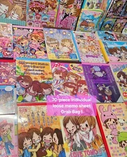 70-Piece "Kawaii Girls & friends" themed loose memo sheet GRAB BAG! Vintage/Rare