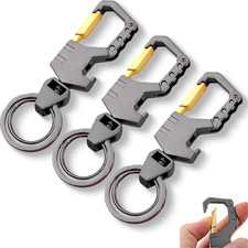 3 Pcs Key Chain Heavy Duty Keychain with Bottle Opener,Carabiner Car Key Chains