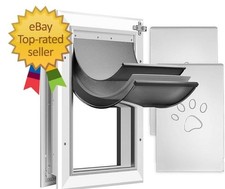 3-Flaps Dog Door, Weatherproof Winter Doggie Door, Blocks Wind,Sno...