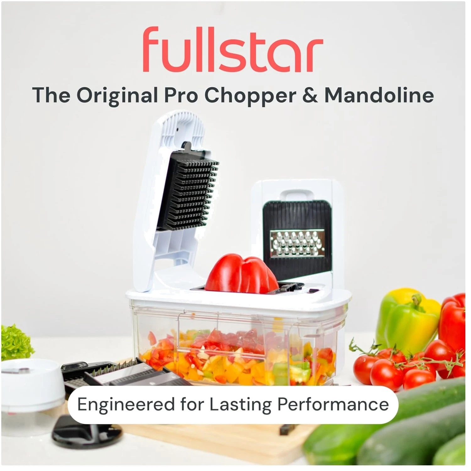 XL Vegetable Chopper & Mandoline Slicer 6 in 1 Set