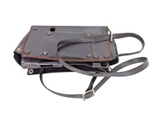 Vintage Matsushita Portable Radio Leather Case Panasonic Carry Case