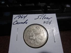 Canada 1964 - 25 Cent Quarter Canadian Coin - 80% Silver