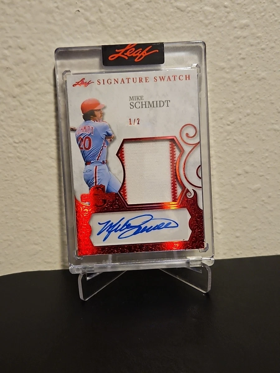 Leaf Mike Schmidt Autographed Baseball Sports Trading Cards