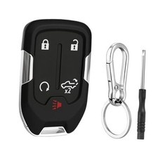 5 Button Key Fob Case for Chevy Silverado GMC Sierra 1500 2500 HD 3500 HD 2019