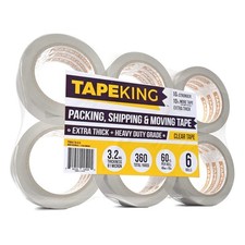 Heavy Duty Clear Packing Tape 60 Yards/Roll 6 Rolls - for Packing Shipping an...