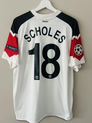 Maillot authentique Away Manchester United 2010/2011 shirt maglia jersey Scholes - Photo 1/4
