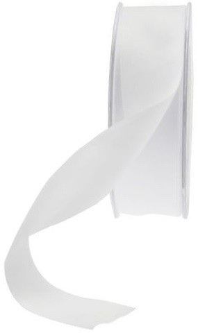 5x Apac Double Faced Satin Ribbon White 25mmx20Mtr (4.33/Unit +Free Ship)