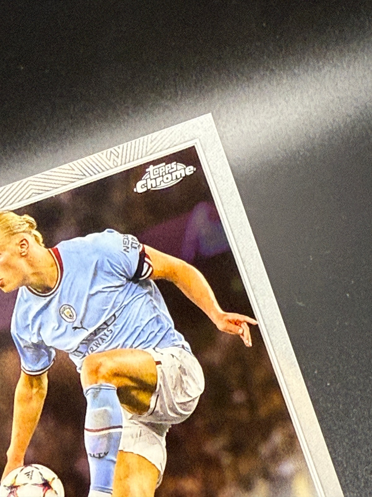 Erling Haaland 2022-23 Topps Chrome UEFA CC #99 Manchester City NM-MT view 4