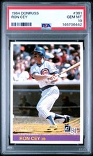 PSA 10 GEM MINT 1984 DONRUSS RON CEY #361 CUBS DODGERS 06442 B264