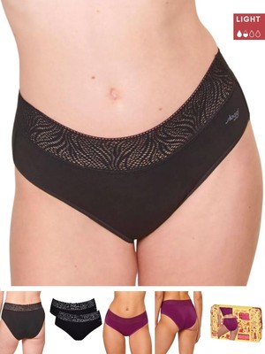 Sloggi Period Pants Hipster Briefs 2 Pack Light Flow Menstrual Underwear
