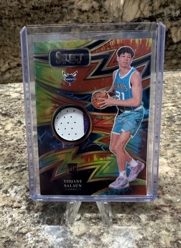 2024-25 Panini Select Sparks Tidjane Salaun #SPK-TID Tie-Dye Prizm /25 (RC)