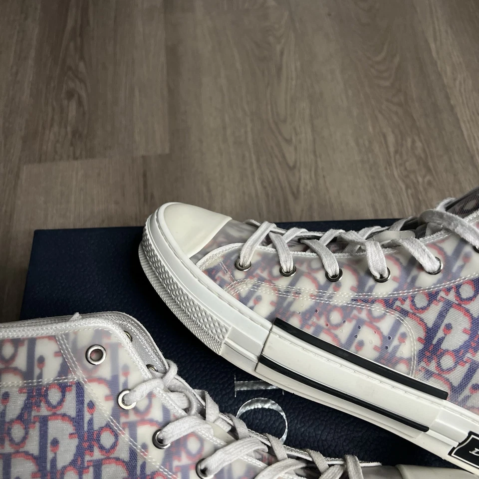 Size 9M US (42) - Dior B23 High Top Oblique Blue Red - Image 4 of 4