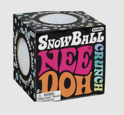 New NeeDoh Snow Ball Crunch Snow Ball Crunch Stress Relief