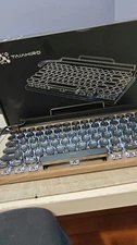  Taiahiro wireless Mechanical Keyboard Retro Typewriter, Bluetooth 5.0, LED, 83