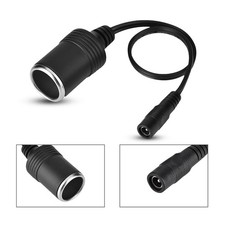 Car Cigarette Lighter Female To 12V DC 5.5 X 2.1mm Female Socket Power Supply