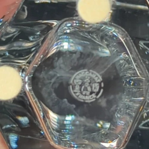 Винтажная ваза баккара хрусталь гинкго 9 1/2 дюйма Франция элегантное заявление тихая роскошь - Изображение 2 из 4