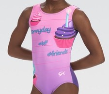 GK Stars Birthday Wishes Tank style Practice Gymnastics Leotard CM