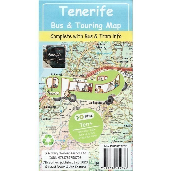Tenerife Bus & Touring Map Jan Kostura - Image 5