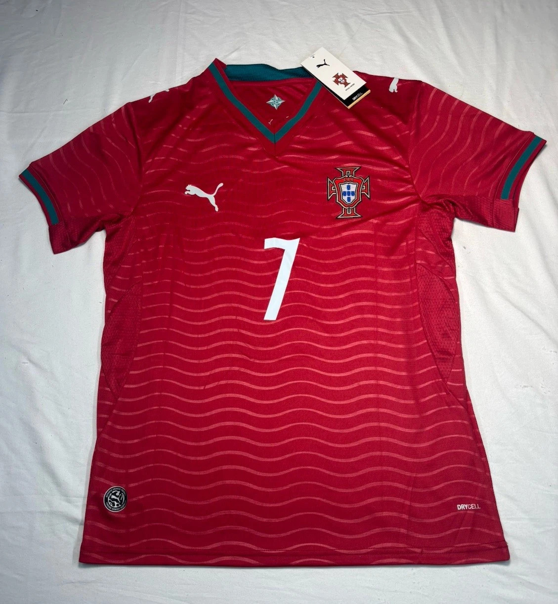 2026 PUMA Adult Portugal Cristiano Ronaldo #7 Home RED Jersey NWT JUST RELEASED