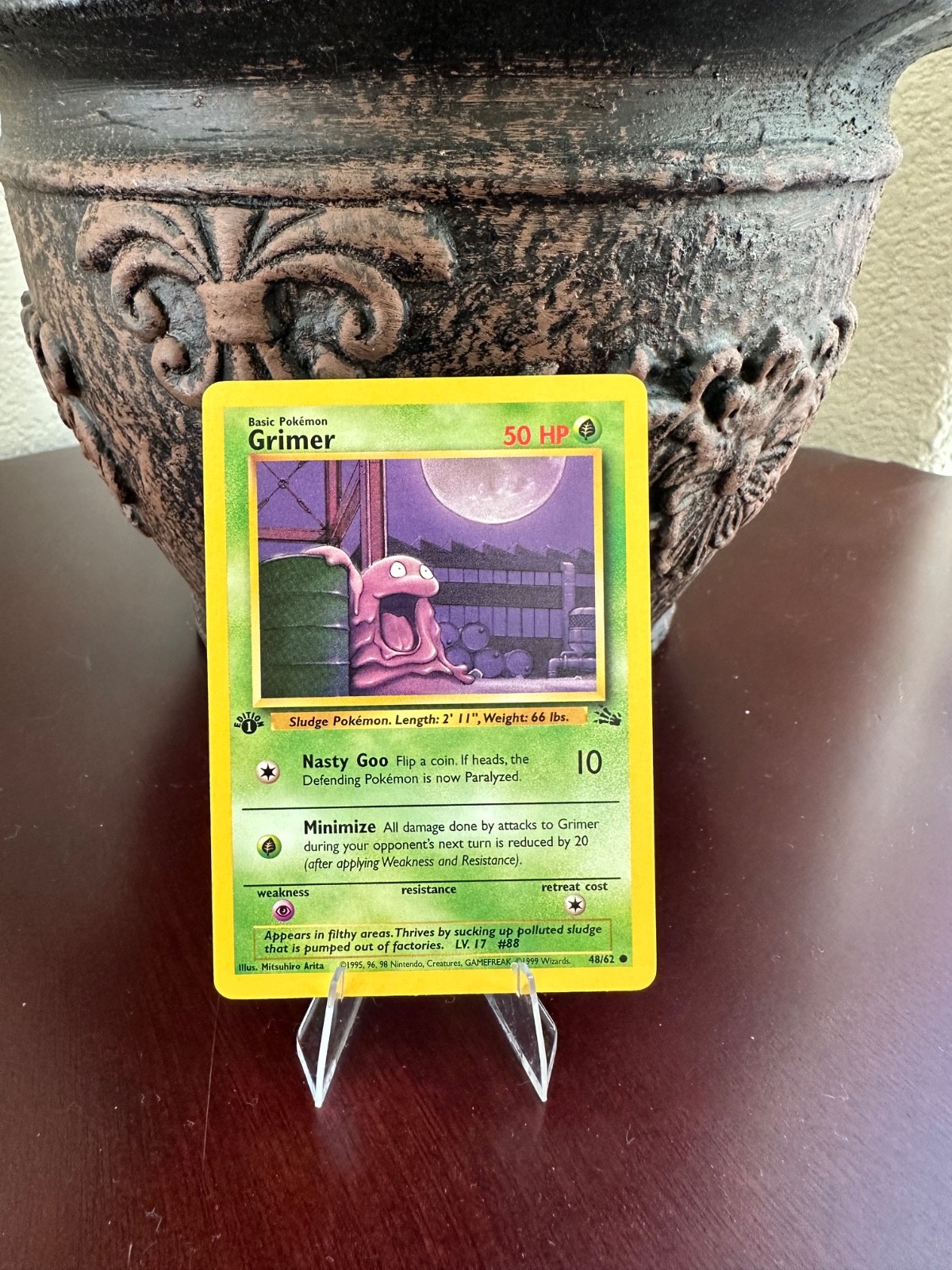 Grimer 1st First Edition Common Fossil 48/62 NM