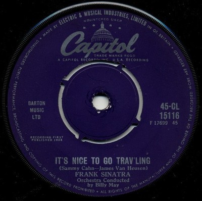 Frank Sinatra - It's Nice To Go Trav'ling (7'', Single)