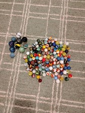 Colorful Vintage Glass Marbles Lot of 100 with Shooter Various Designs