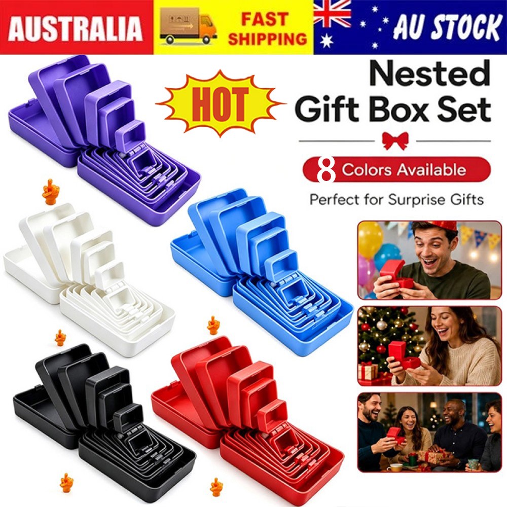 Multi-Layer Nesting Surprise Gift Box, Box Inside a Box Gift Prank AU