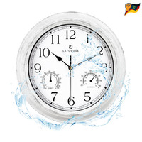 Wanduhr Thermometer Hygrometer 30Cm Wasserdicht Outdoor