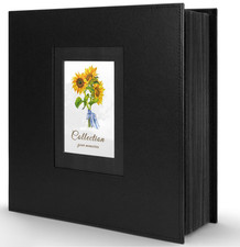 Photo Album 4x6 600 Photos, Leather Cover Extra Large Capacity Holds 600 Horizon