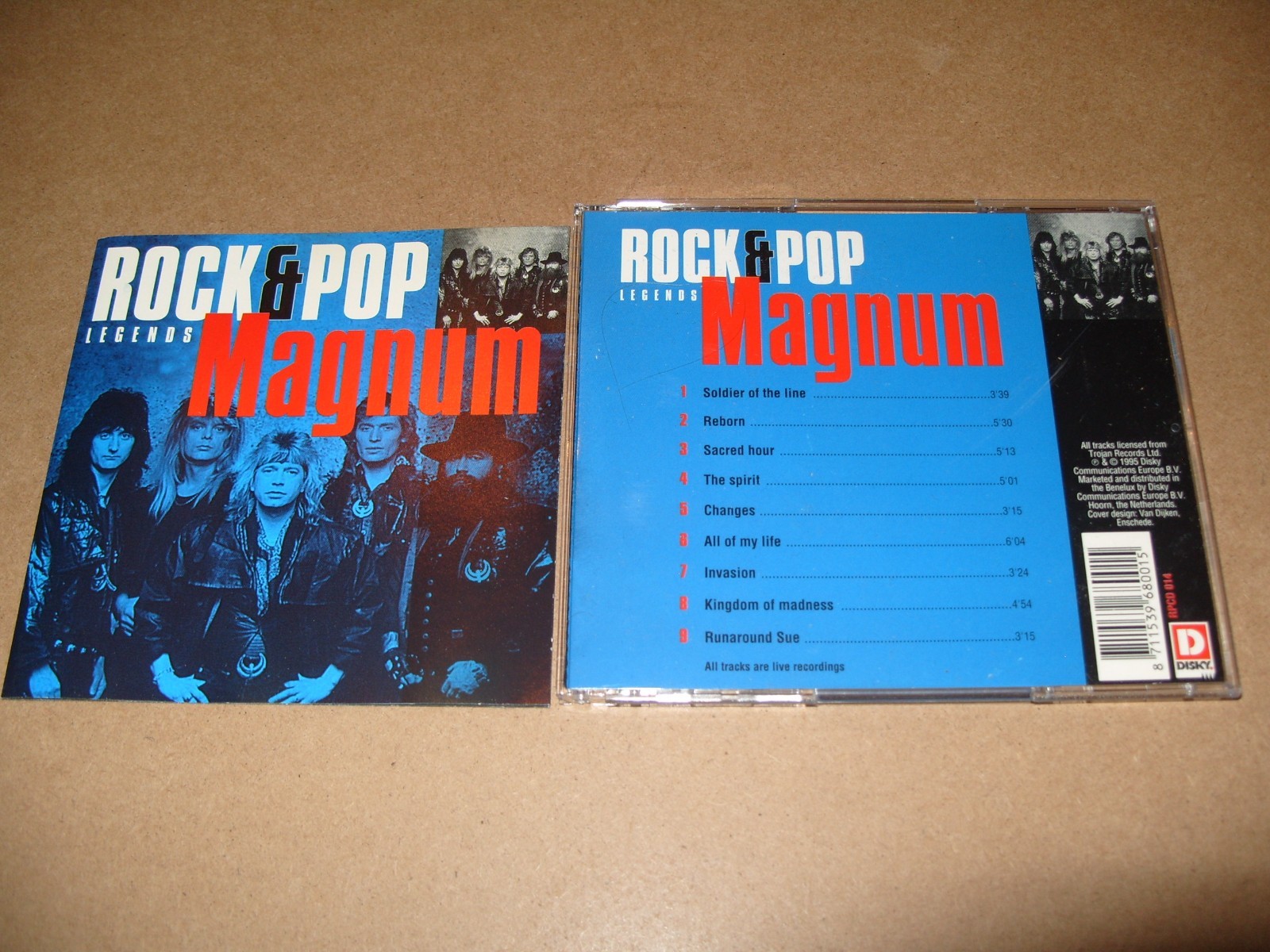 Magnum  – Rock & Pop Legends - 1995 -CD + INLAYS EXCELLENT/NEAR MINT. (M6)